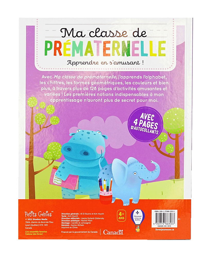A326 - Ma Classe De Prematernelle: Apprendre En S'amusant (PS2 / MS)