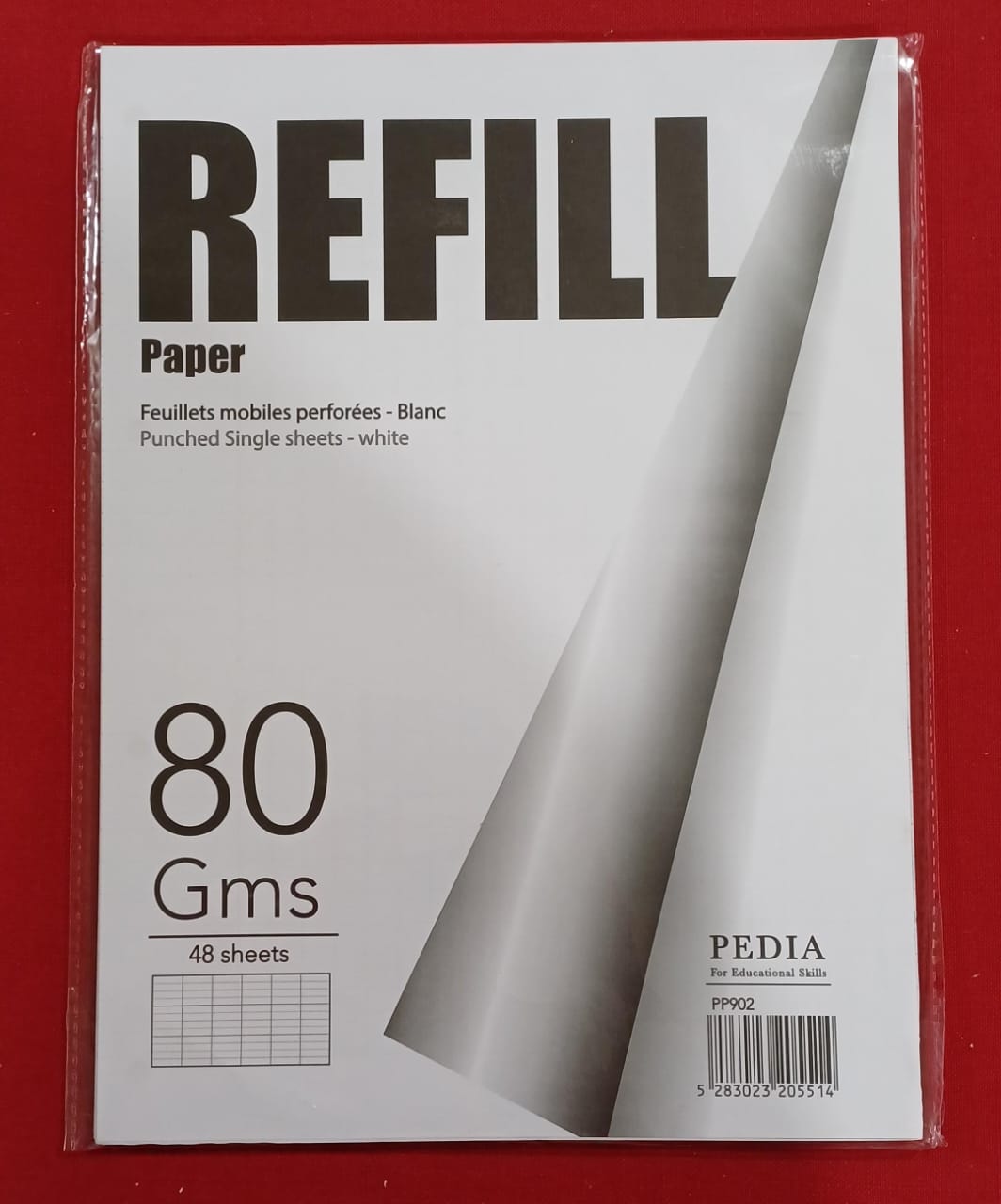 X071 - Refill punched single sheet 80 gr A4 48 sheets