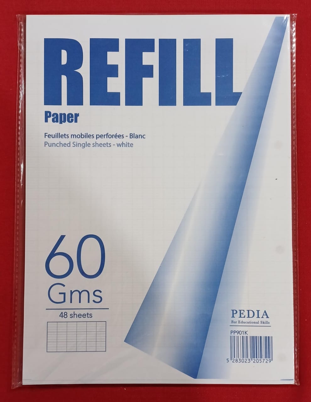 X070 - Refill punched single sheet 60 gr A4 48 sheets