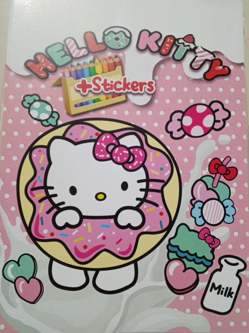 C014 - Coloring book with stickers