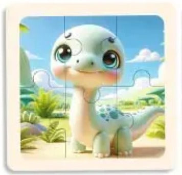 P073 - 6 pcs Infant cognitive puzzles (4 puzzles for 2 $)