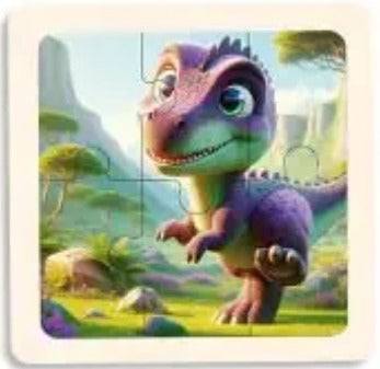 P073 - 6 pcs Infant cognitive puzzles (4 puzzles for 2 $)