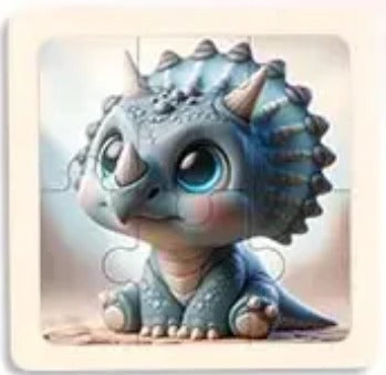 P073 - 6 pcs Infant cognitive puzzles (4 puzzles for 2 $)