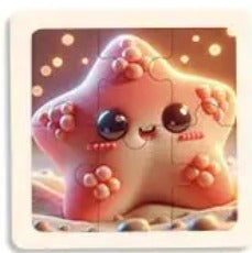 P073 - 6 pcs Infant cognitive puzzles (4 puzzles for 2 $)