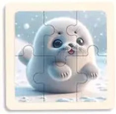 P073 - 6 pcs Infant cognitive puzzles (4 puzzles for 2 $)