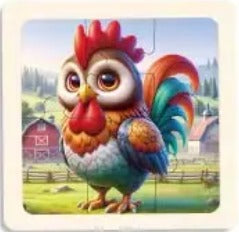 P073 - 6 pcs Infant cognitive puzzles (4 puzzles for 2 $)