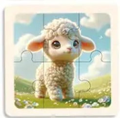 P073 - 6 pcs Infant cognitive puzzles (4 puzzles for 2 $)
