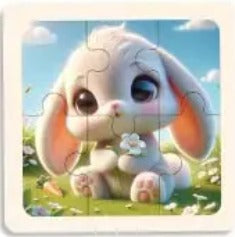P073 - 6 pcs Infant cognitive puzzles (4 puzzles for 2 $)