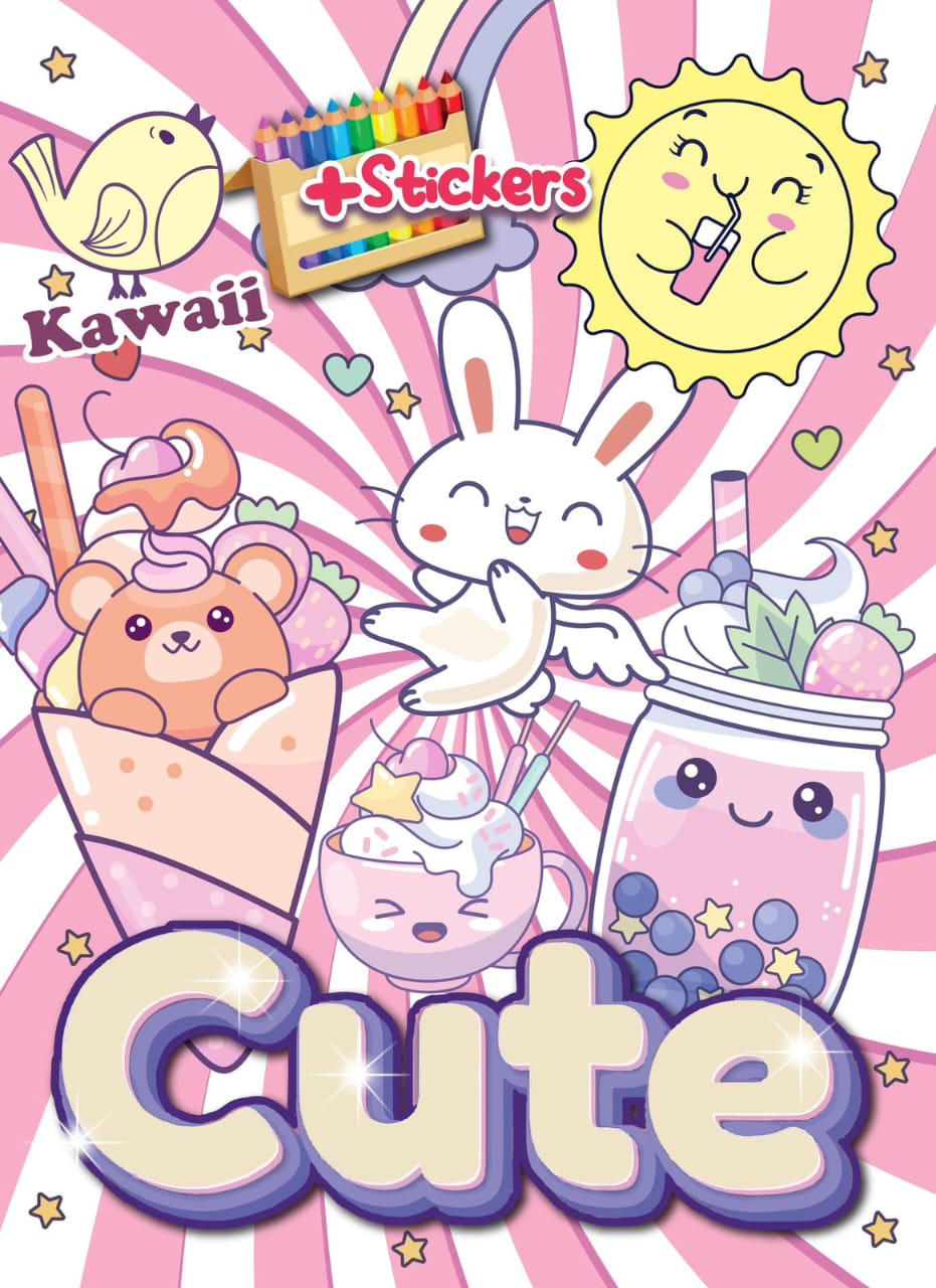 C014 - Coloring book with stickers