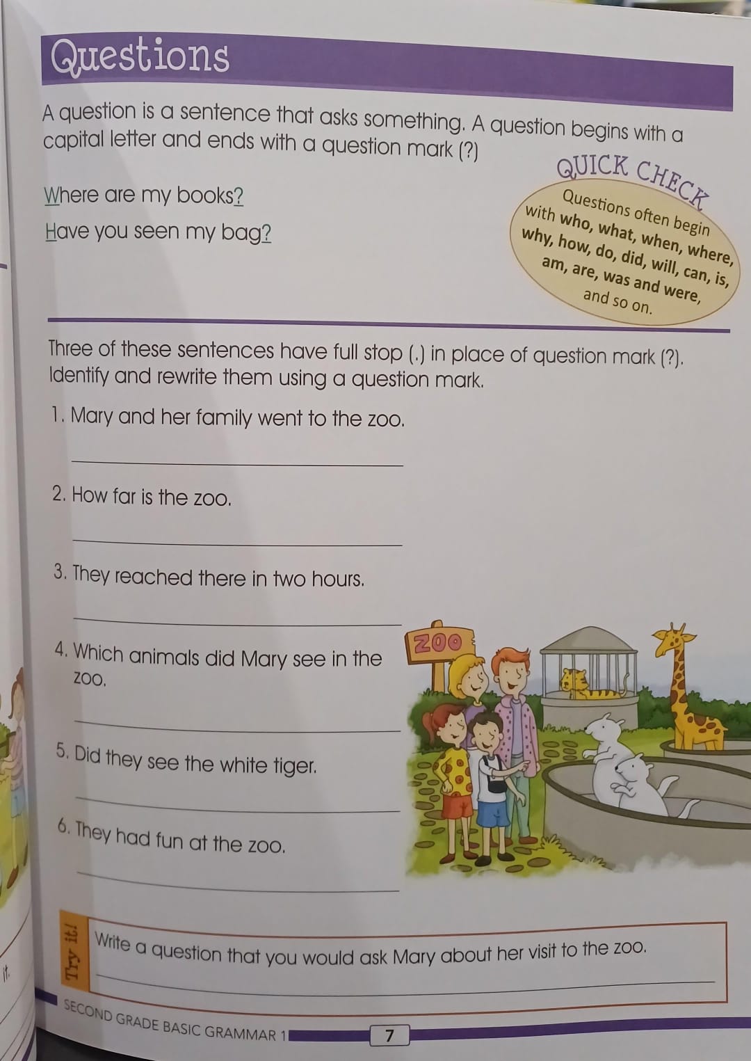 Basic grammar - Second grade