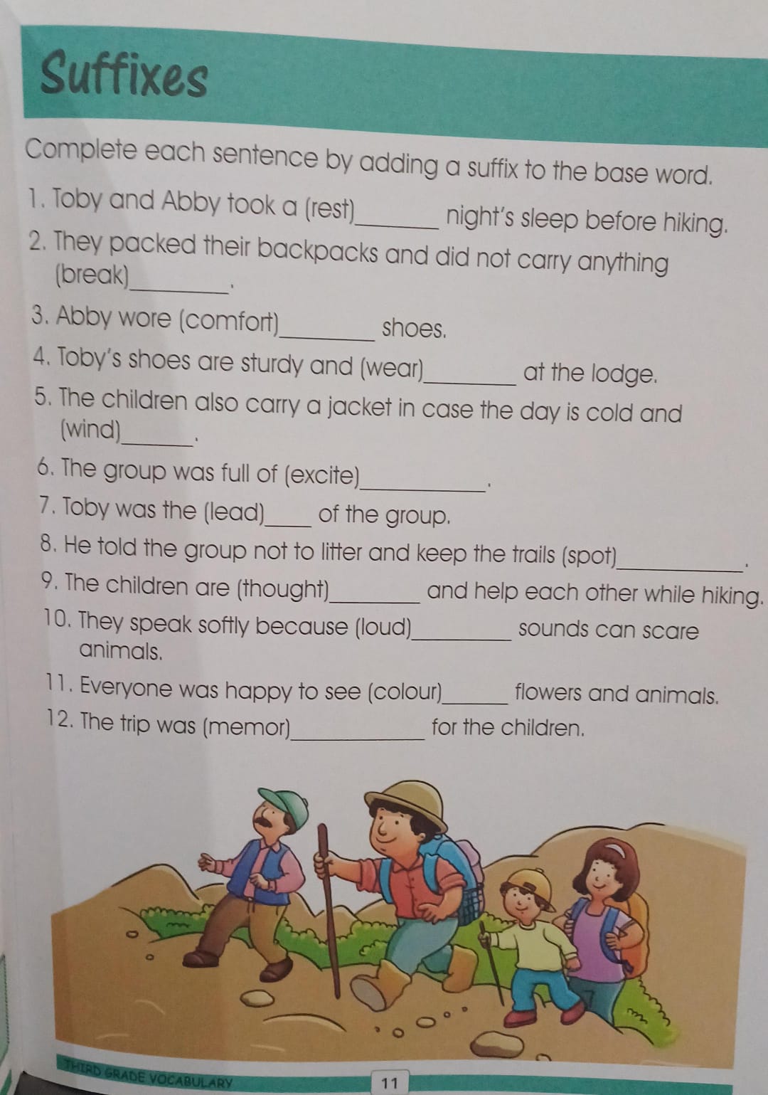 A383 - Vocabulary - Third grade