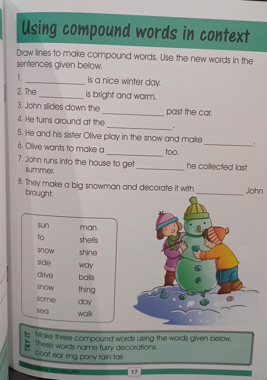 A383 - Vocabulary - Third grade