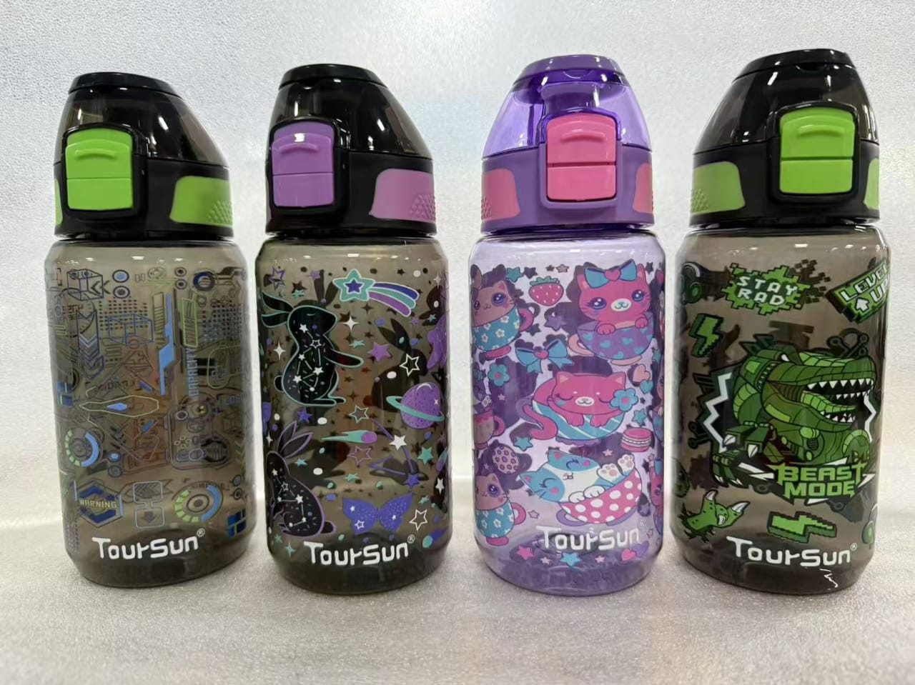 SBA006 - 540 ml Toursun® plastic water bottle without straw