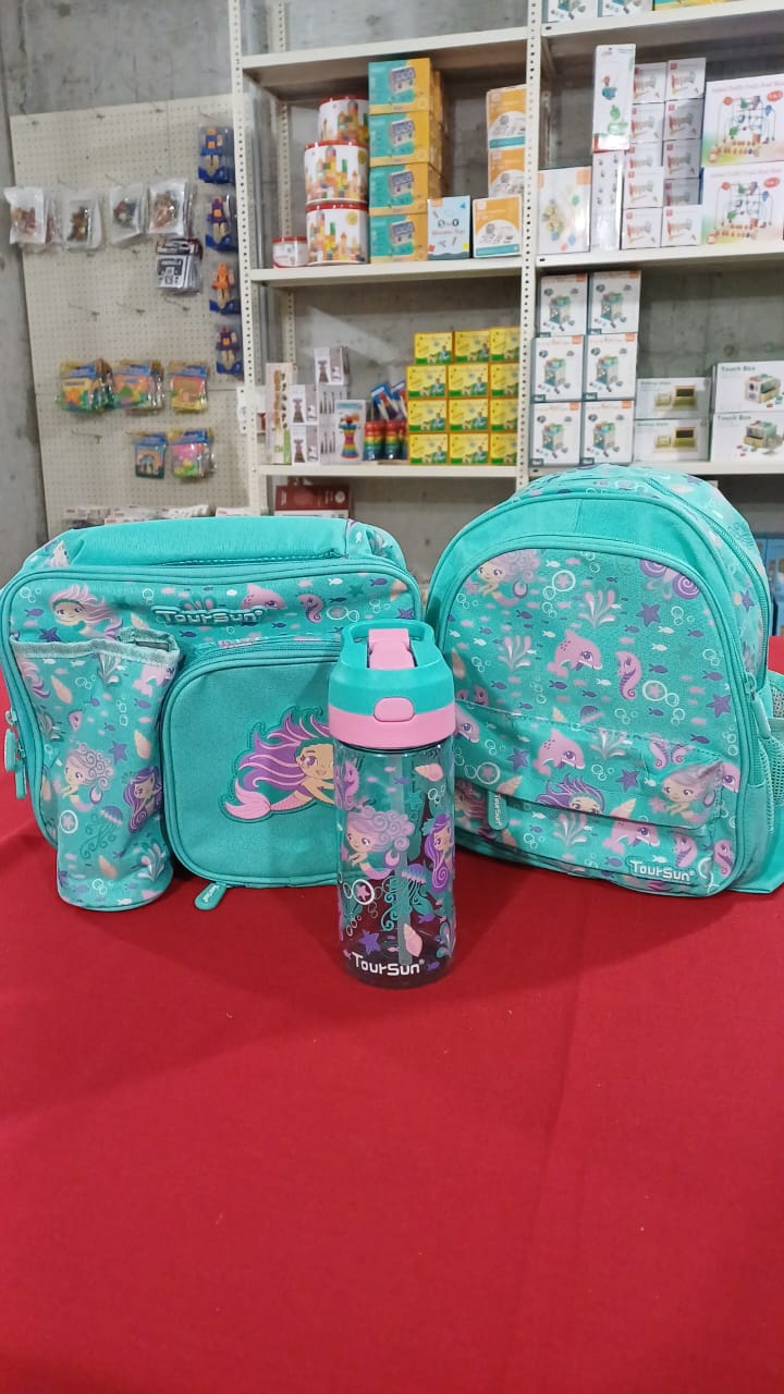 SB011 - 26 cm Toursun® school bag mermaids design