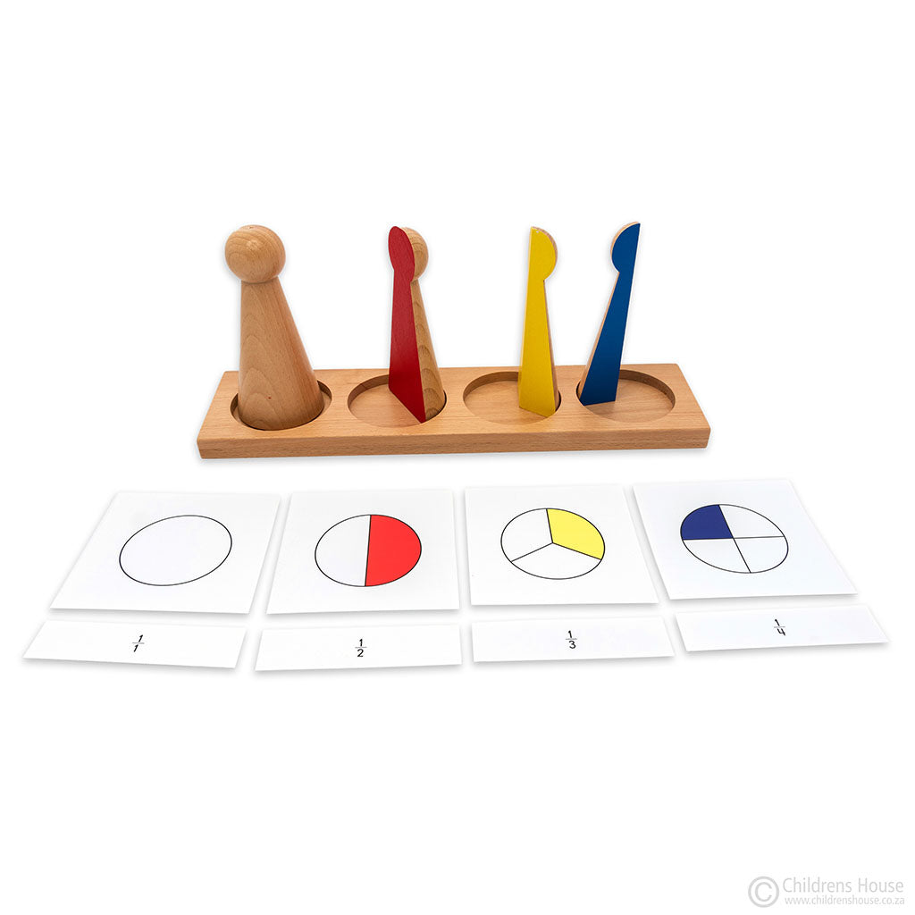 Mo110 - Montessori fraction cards