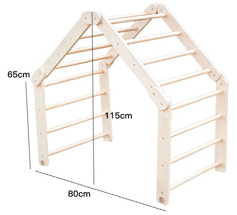 M053 - Montessori Adjustable Wooden Folding Pikler Climbing Ladder (FREE delivery)