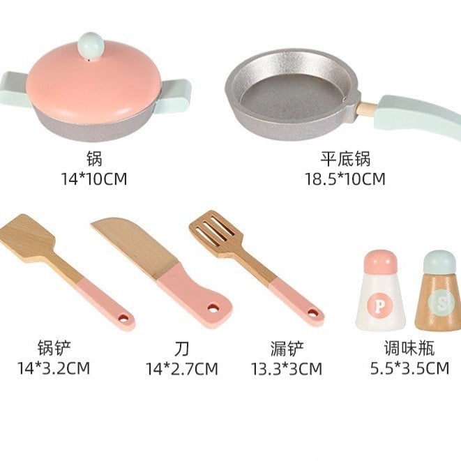 M162 - Wooden colorful kitchen 75 x 48 cm