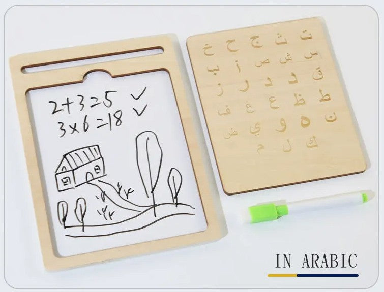 M314 - 2 in 1 arabic letters tracing board
