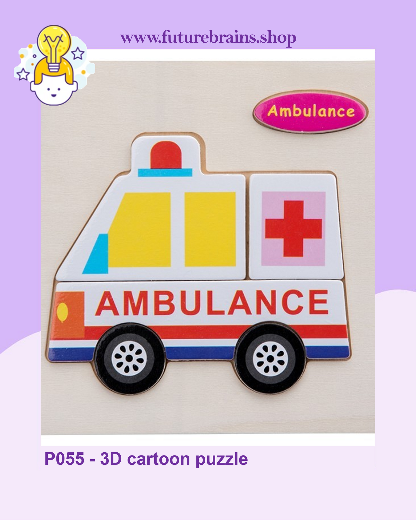 P055 - 3D cartoon puzzle (buy 5 for 4$)