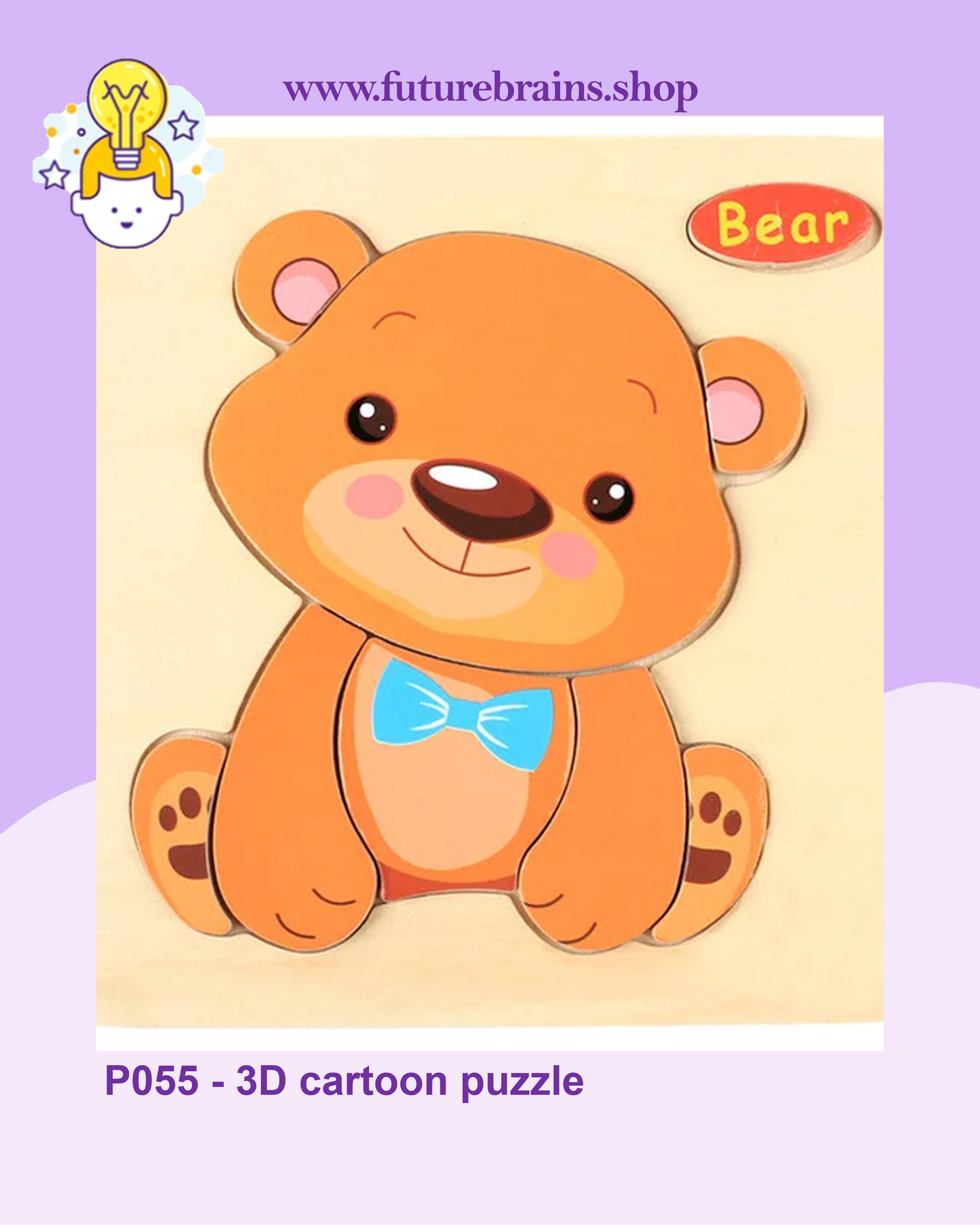 P055 - 3D cartoon puzzle (buy 5 for 4$)