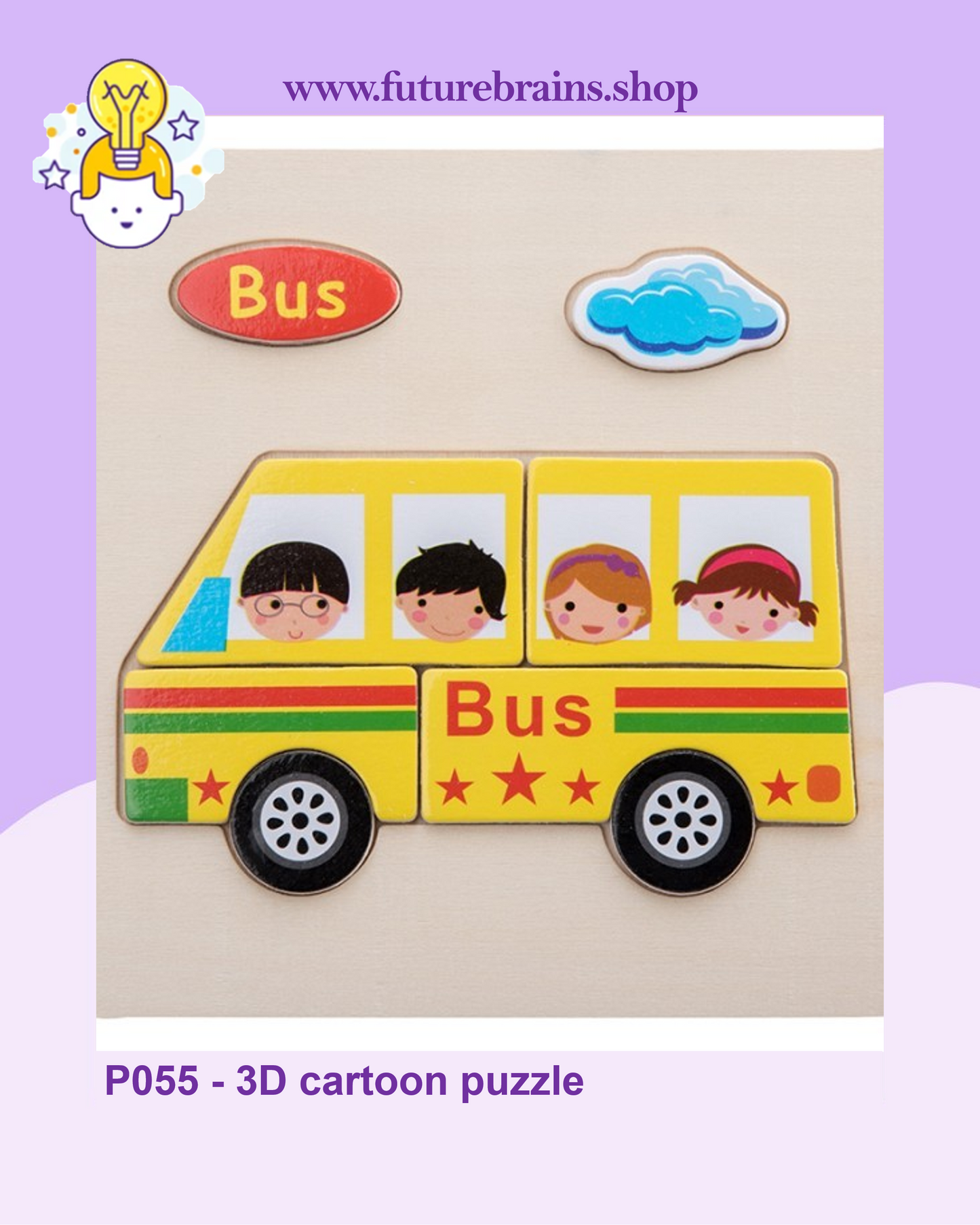 P055 - 3D cartoon puzzle (buy 5 for 4$)