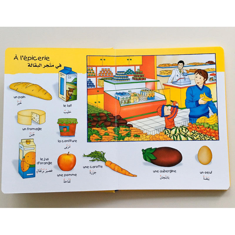L305 - Caillou mon grand imagier - En promenade (Francais - Arabe) خارج المنزل