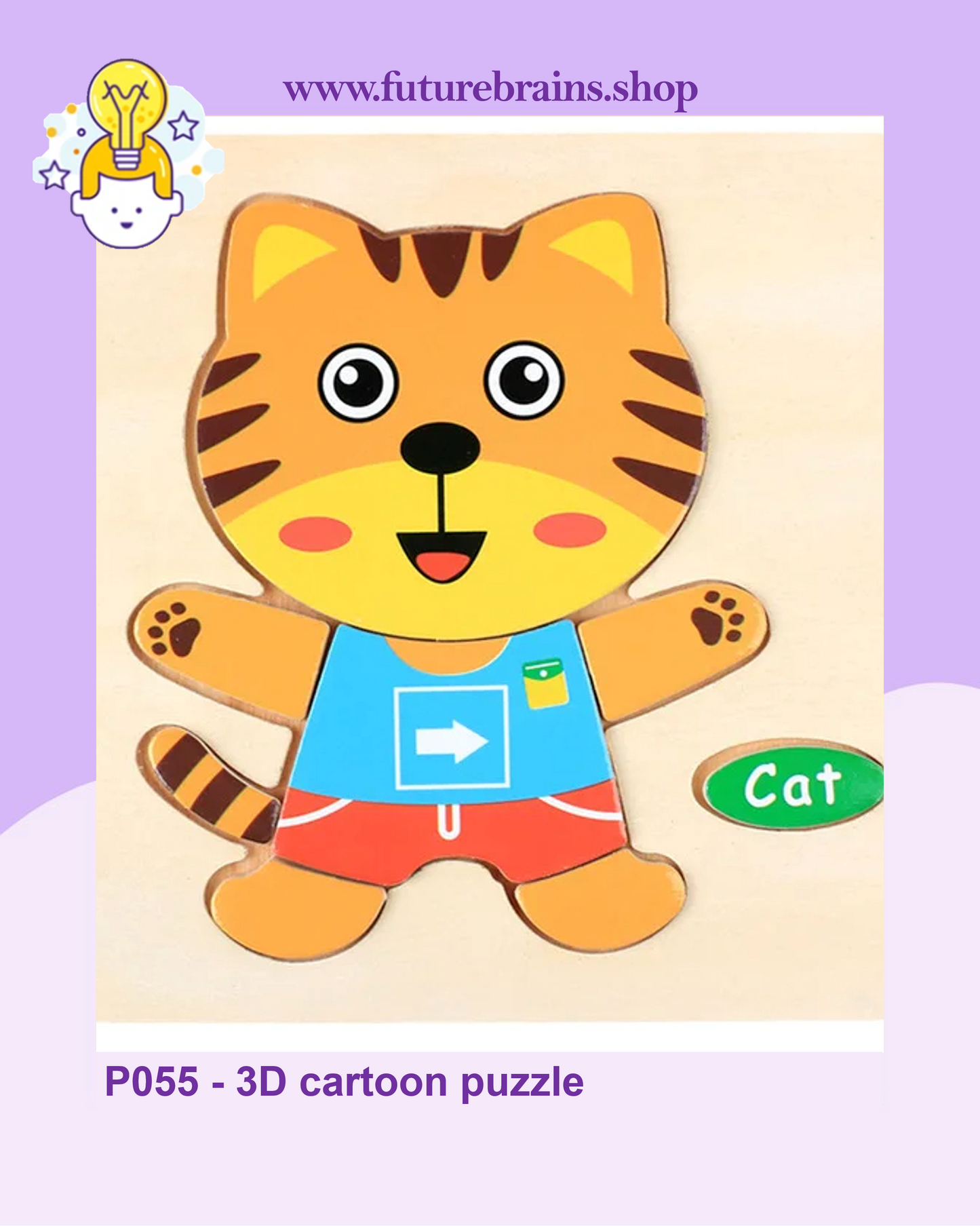 P055 - 3D cartoon puzzle (buy 5 for 4$)