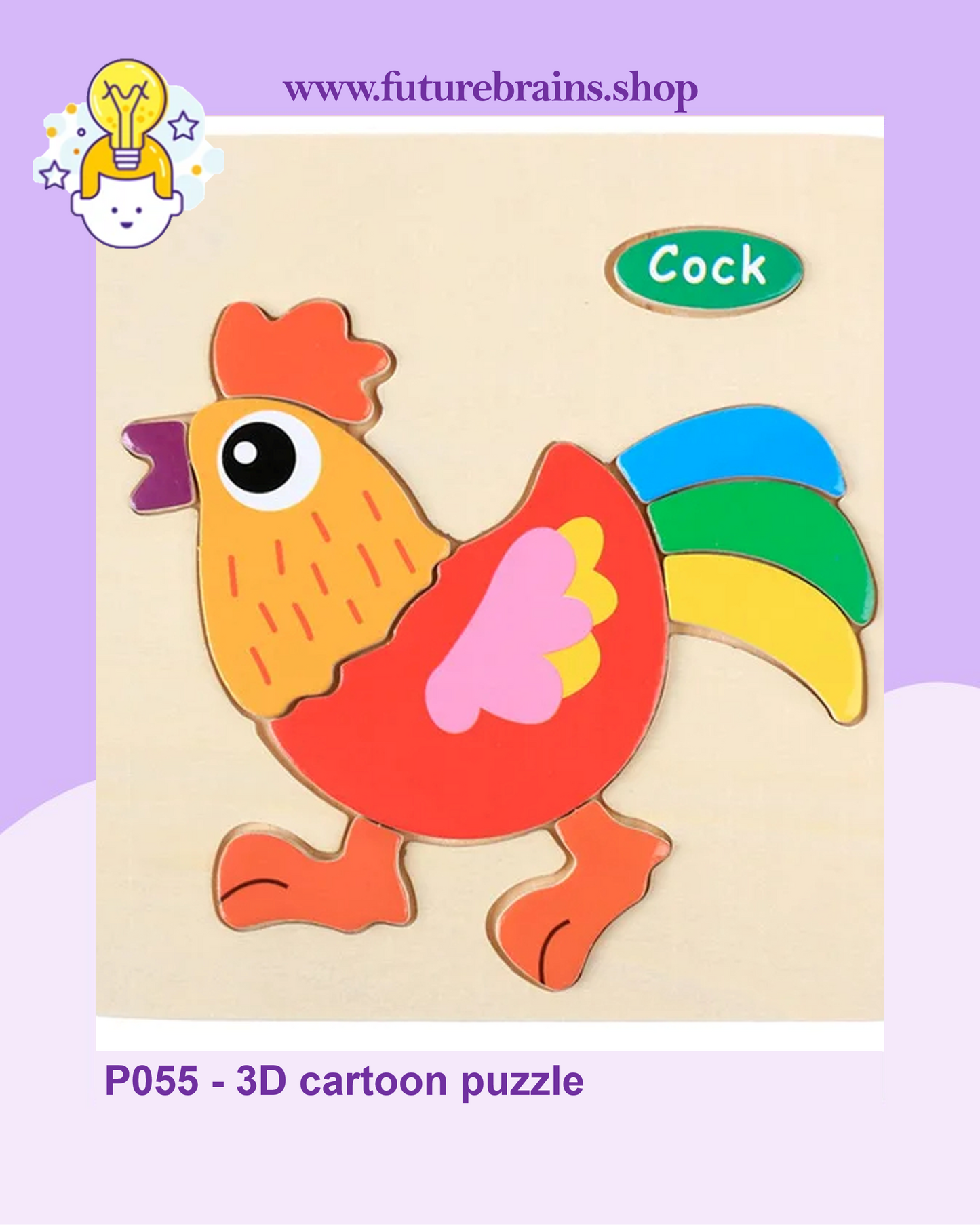 P055 - 3D cartoon puzzle (buy 5 for 4$)