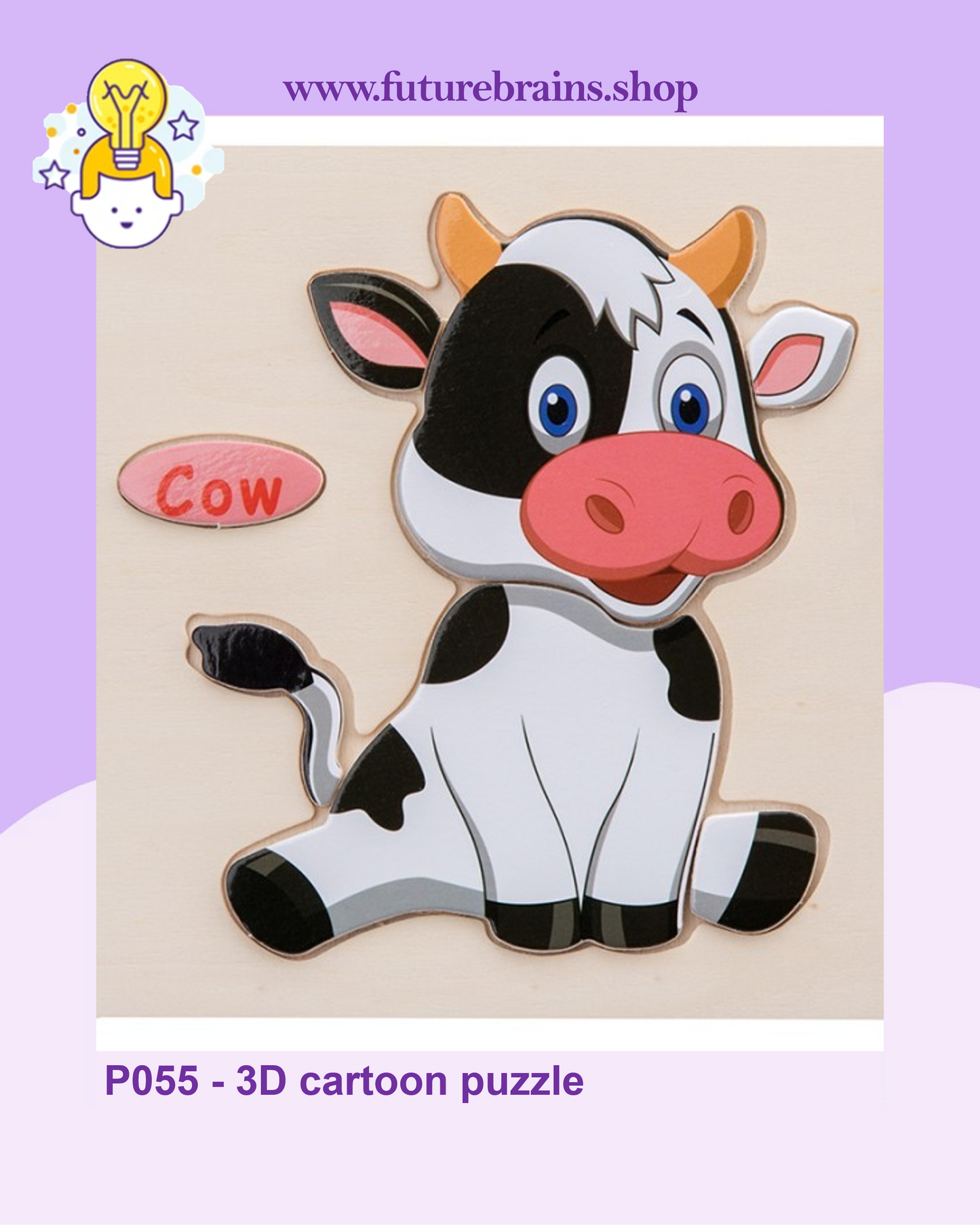 P055 - 3D cartoon puzzle (buy 5 for 4$)