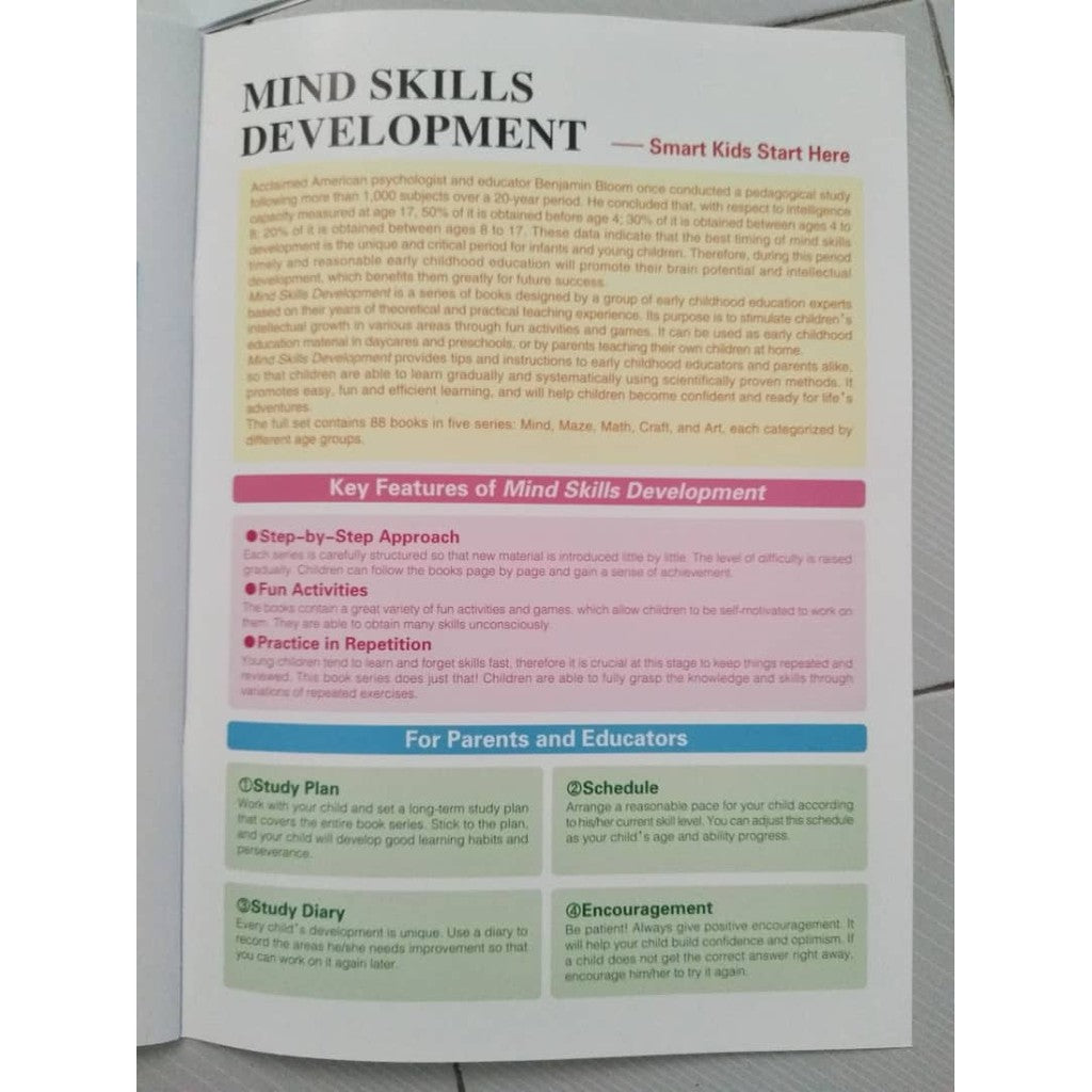 A241 - Mind skills development 4 - 5 years old - Math