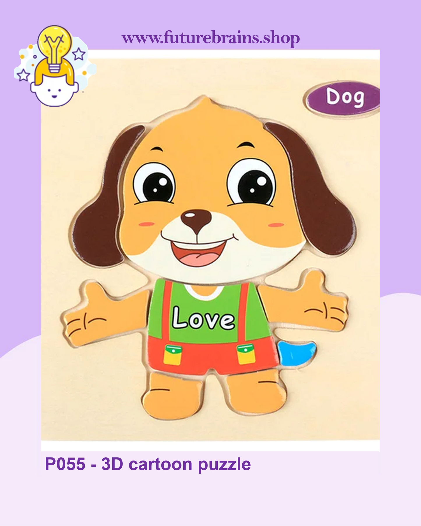 P055 - 3D cartoon puzzle (buy 5 for 4$)
