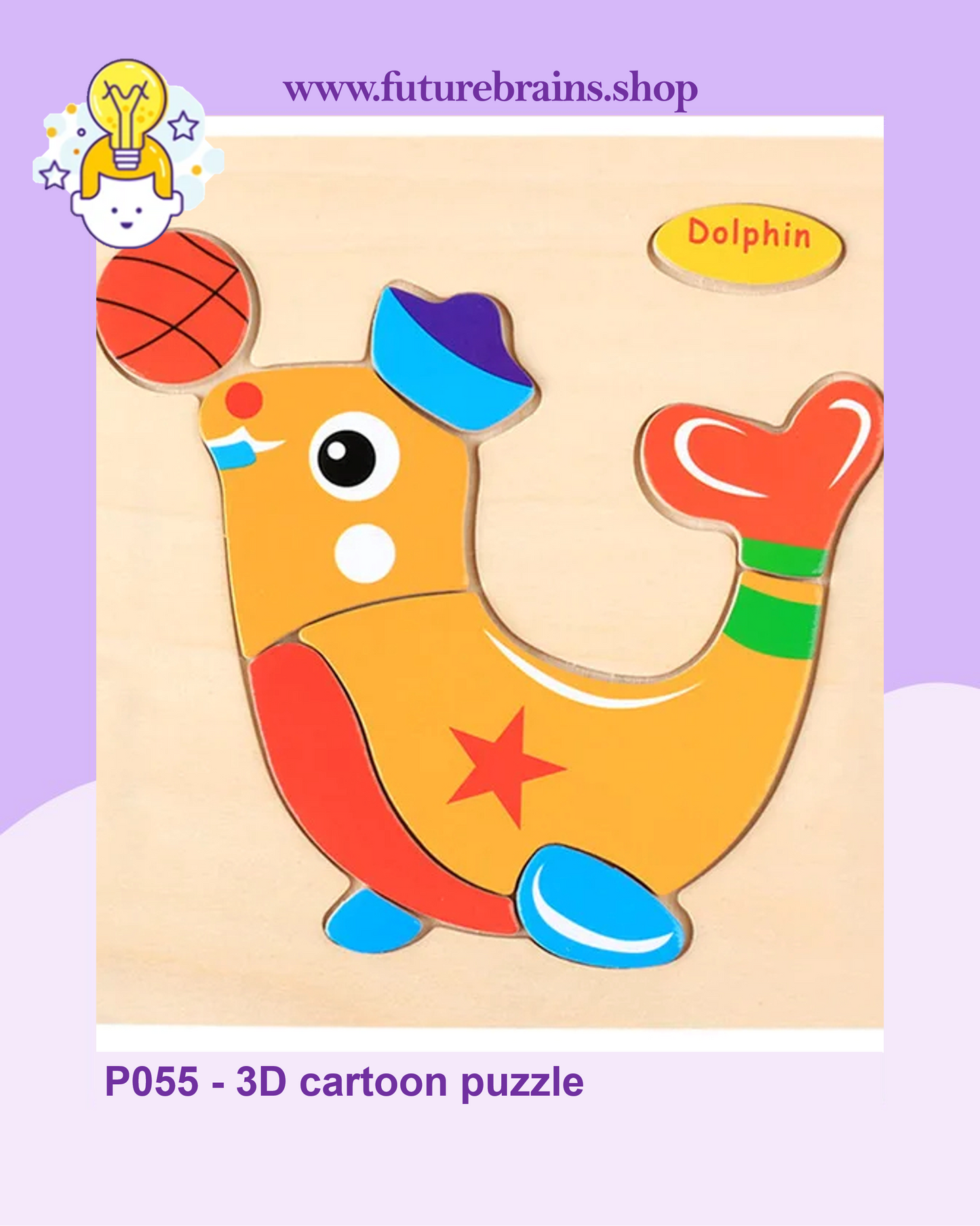 P055 - 3D cartoon puzzle (buy 5 for 4$)