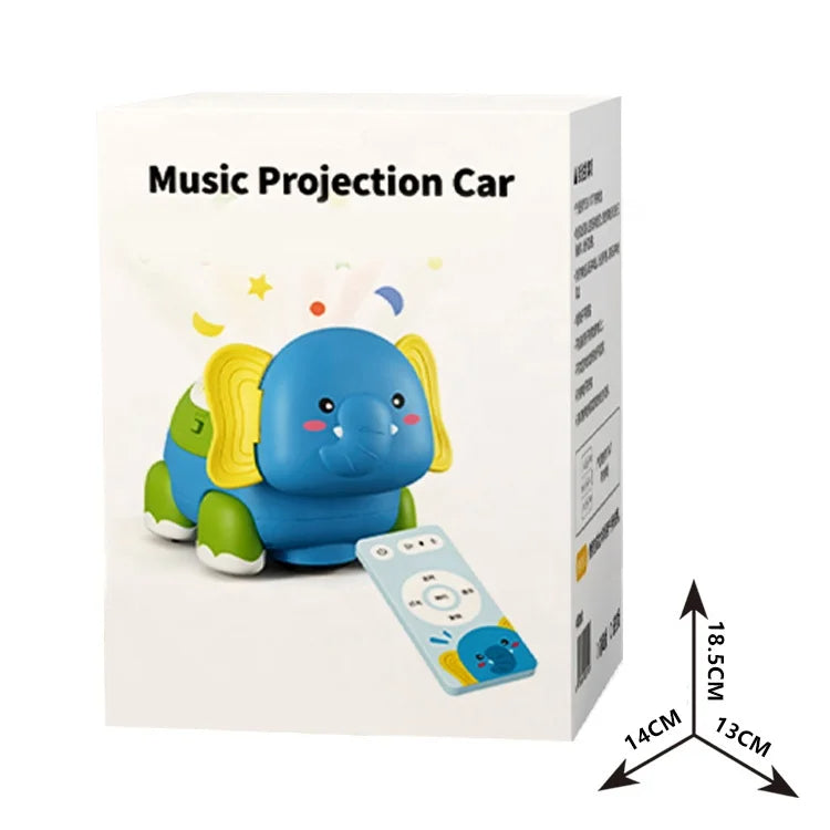 B041 - Musical projection crawling elephant