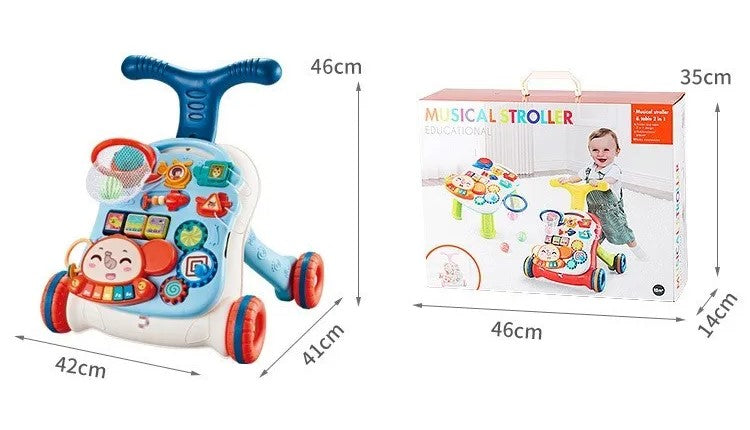 B043 - 2 in 1 musical stroller