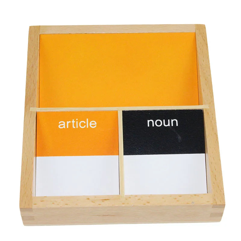 Mo083 - Montessori grammar boxes