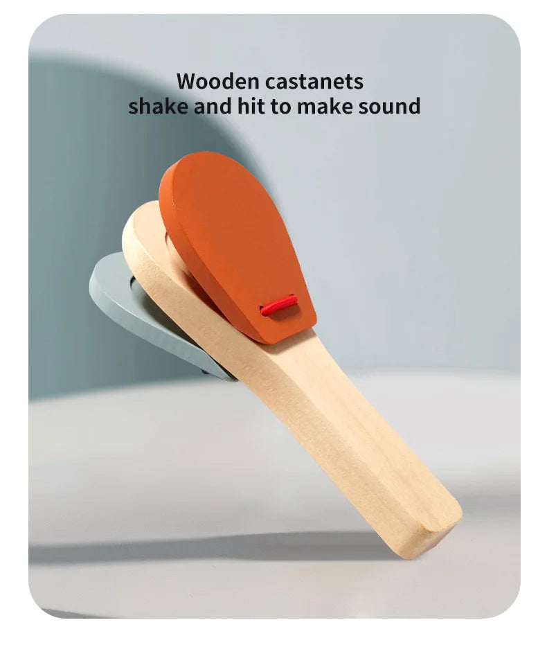 B040 - Wooden music instrument toy 5-pcs set