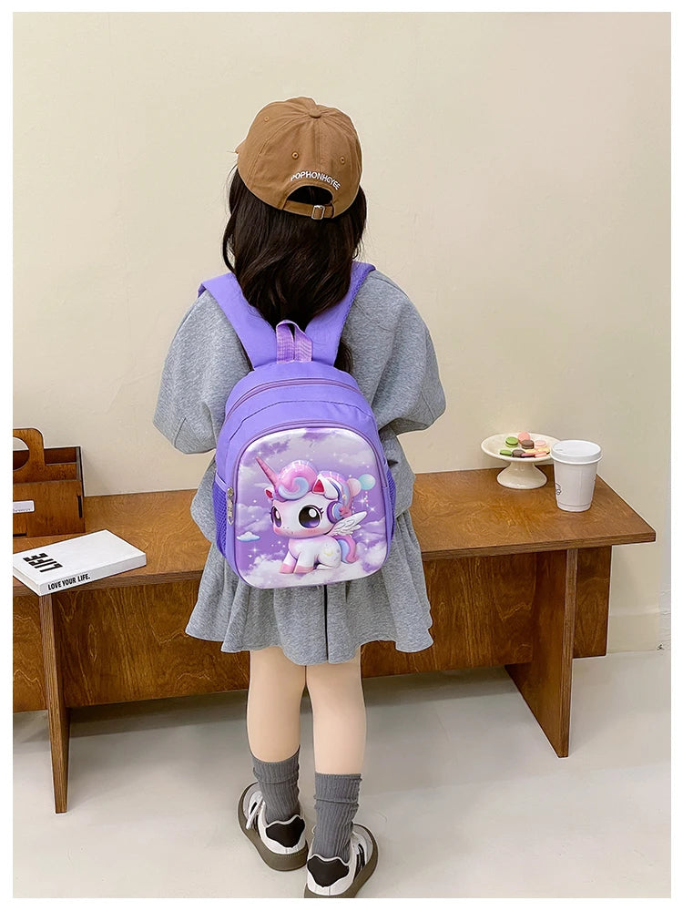 SB002 - 30 cm 3D school bag unicorn design