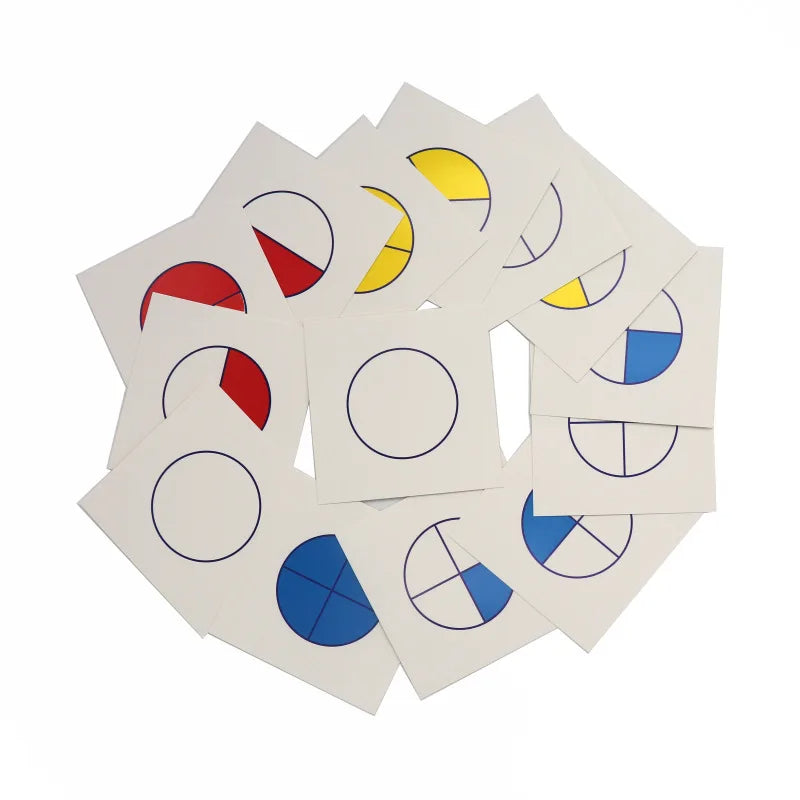 Mo110 - Montessori fraction cards