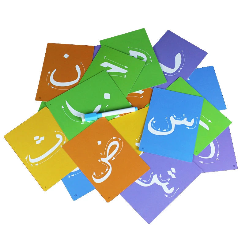 E141 - Arabic alphabet flash cards - بطاقات أحرف الأبجدية العربية