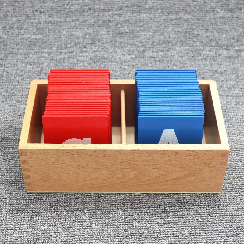 Mo006 - Montessori Uppercase and Lowercase sandpaper letters