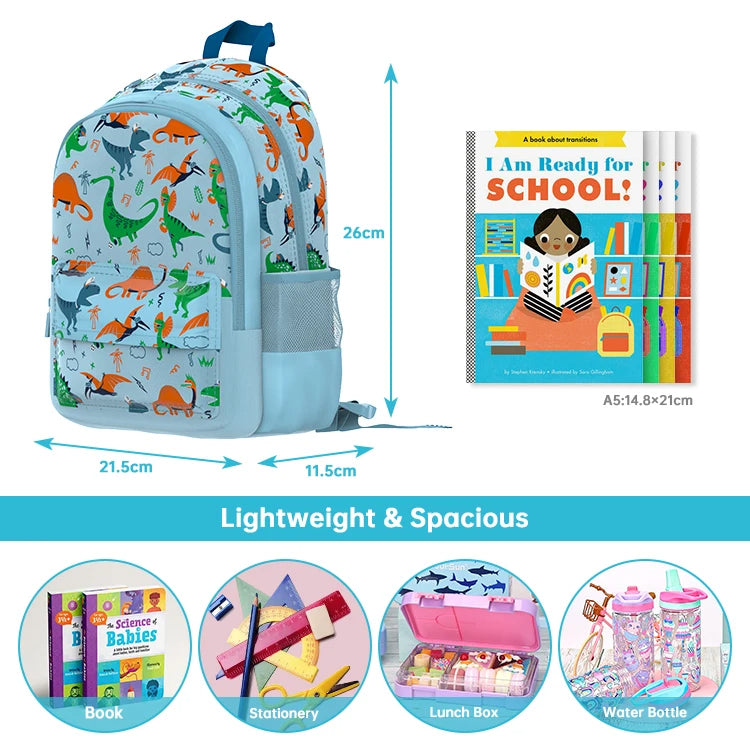 SB011 - 26 cm Toursun school bag dinosaurs design