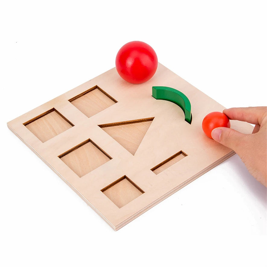 Mo072 - Montessori 3D basic grammar solids