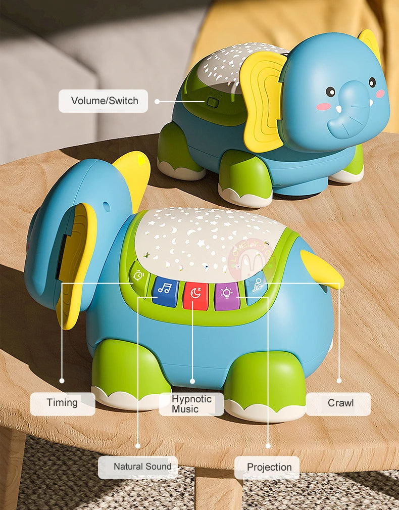 B041 - Musical projection crawling elephant
