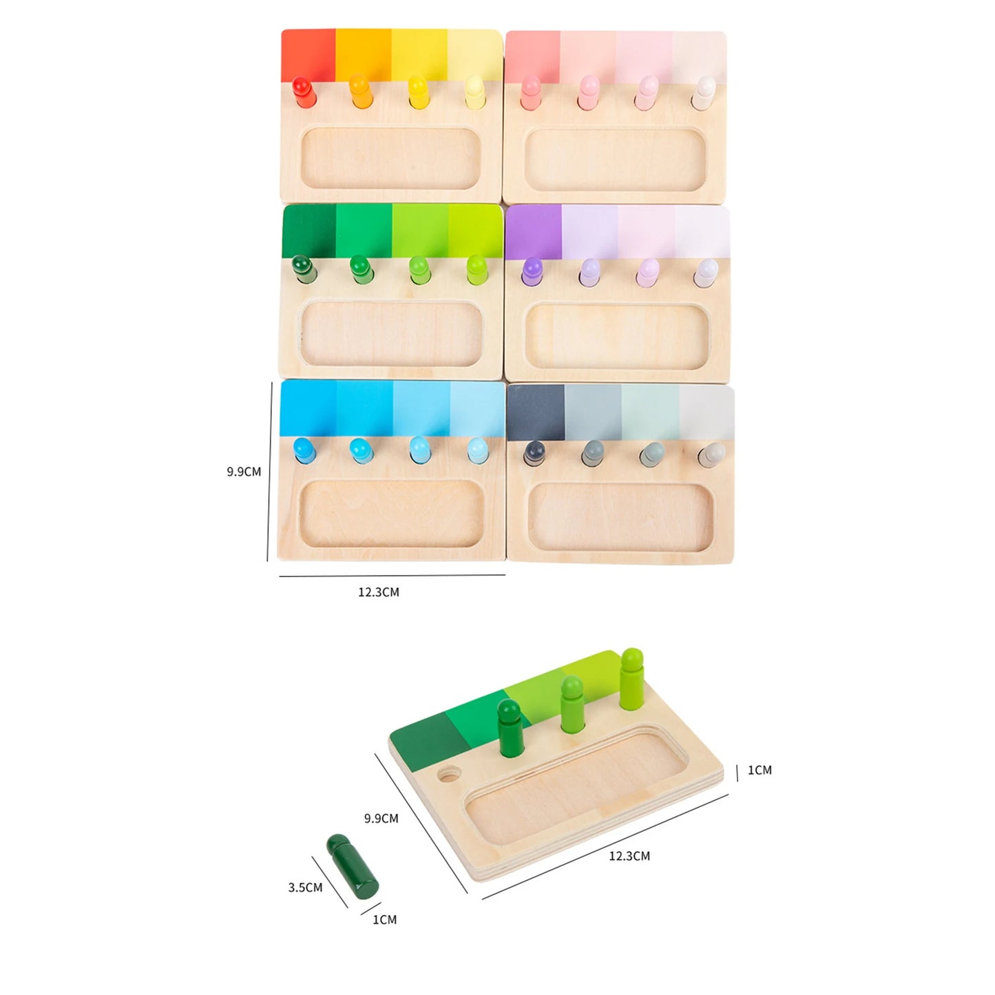Mo093 - 6-Piece Montessori Color Palette