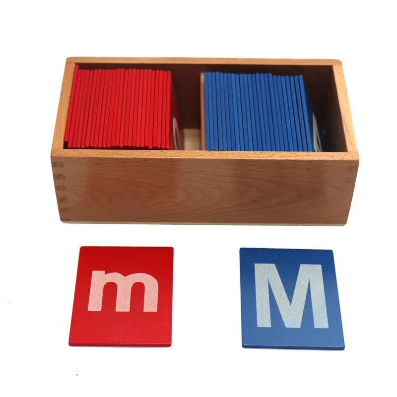 Mo006 - Montessori Uppercase and Lowercase sandpaper letters