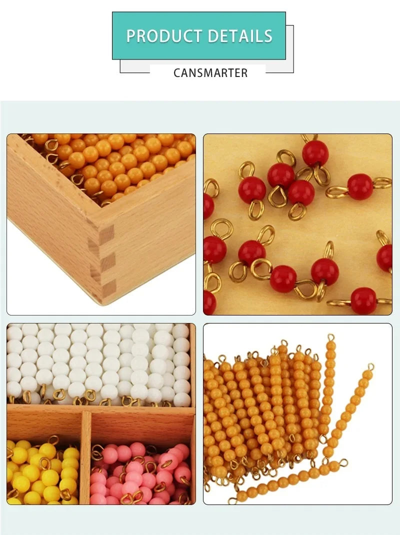 Mo122 - Montessori decanomial bead box
