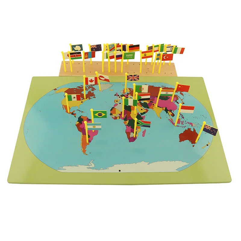 Mo022 - Montessori flags of the world