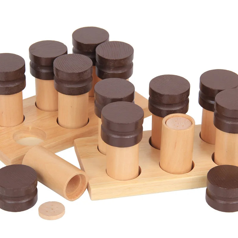 Mo010 - Montesori Wooden Smelling Cylinders