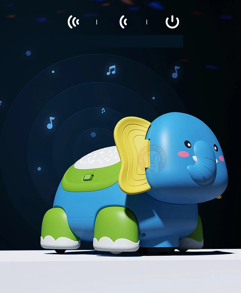 B041 - Musical projection crawling elephant