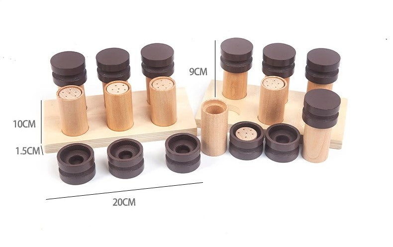 Mo010 - Montesori Wooden Smelling Cylinders